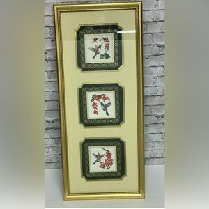 Hummingbirds Ruby Throat HUMMINGBIRD Heartfelt Collection 21" X 9" Framed Art